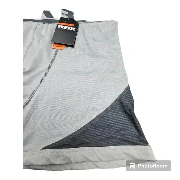 RBX Boxer Briefs light&dark gray 6" inseam NWT Large or XL - Picture 3 of 7